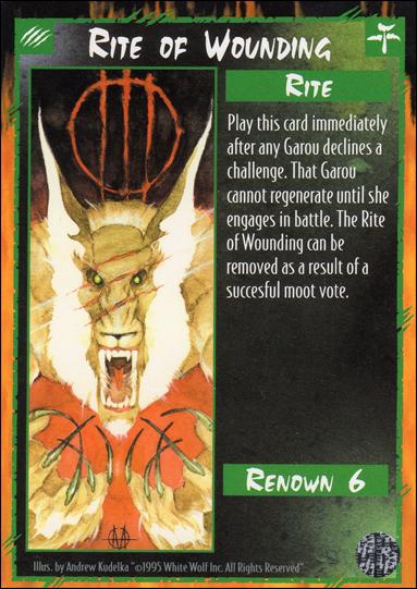 Rage Limited (Base Set) card 216 Rite of Wounding 