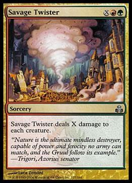Magic the Gathering: Guildpact (Base Set) card 127 Savage Twister