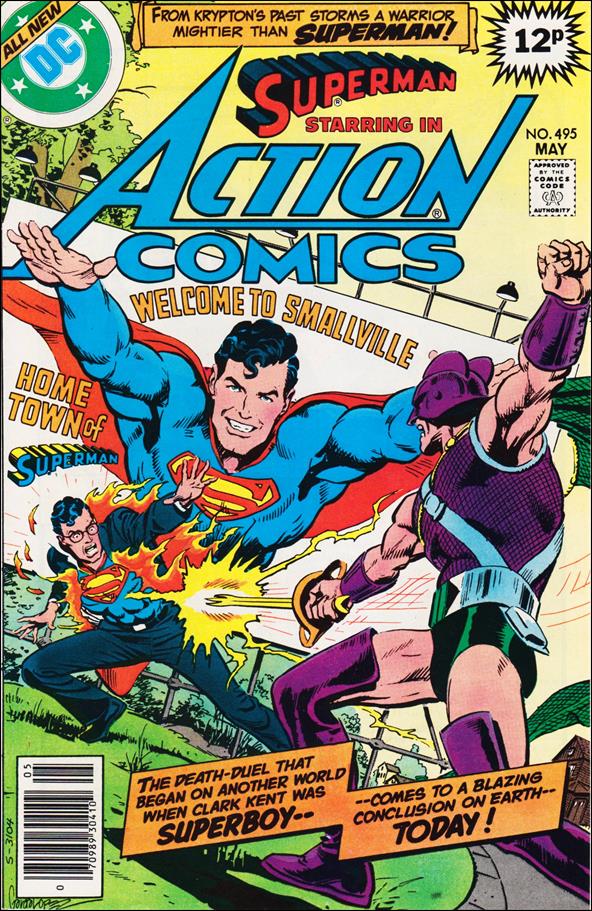 Action Comics (1938) issue 495-D UK Price Cover