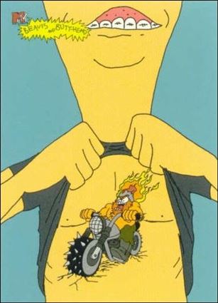 Beavis and Butt-Head (Base Set) card '6948' Biker