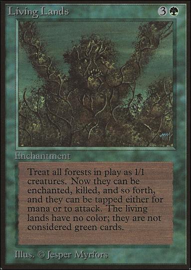 Magic the Gathering: Limited Edition Beta (Base Set) card 210 Living Lands
