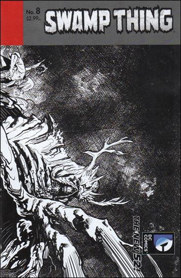 Swamp Thing (2011) issue 8-B 1:25 Wraparound Sketch Cover