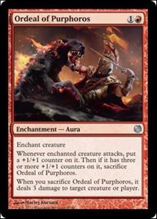 Magic the Gathering: Duel Decks: Heroes vs. Monsters (Base Set) card 23 Ordeal of Purphoros