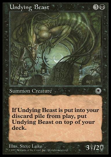 Magic the Gathering: Portal (Base Set) card 113 Undying Beast