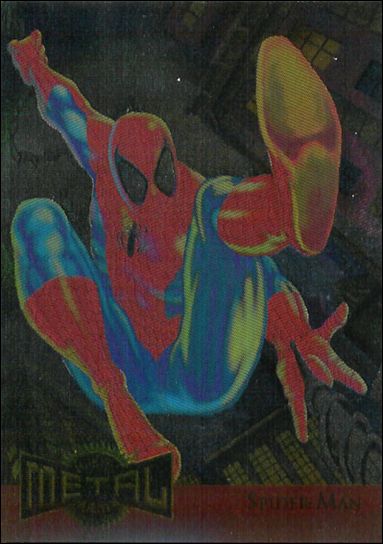 Marvel Metal (Metal Blasters Subset) card 12 Spider-Man