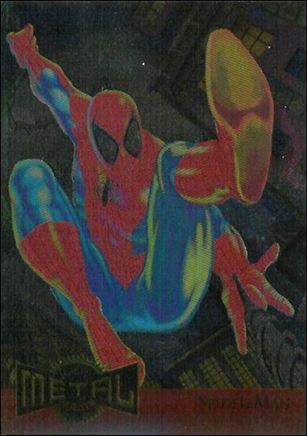 Marvel Metal (Metal Blasters Subset) card 12 Spider-Man