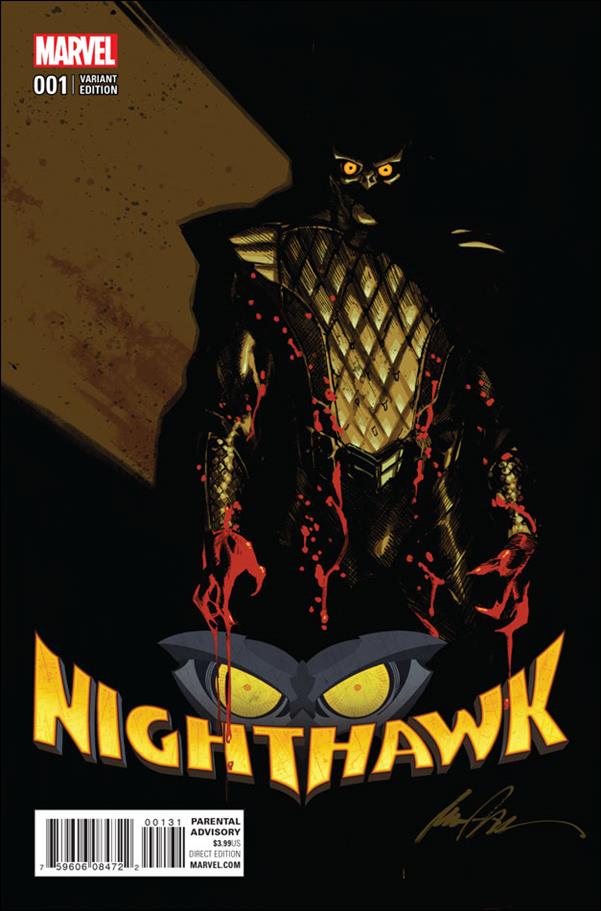 Nighthawk (2016) issue 1-B Rafael Albuquerque 1:25 Cover