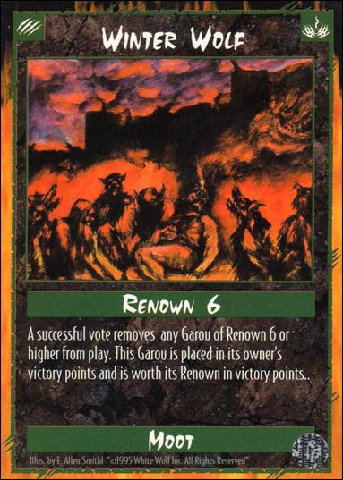 Rage Limited (Base Set) card 301 Winter Wolf 	