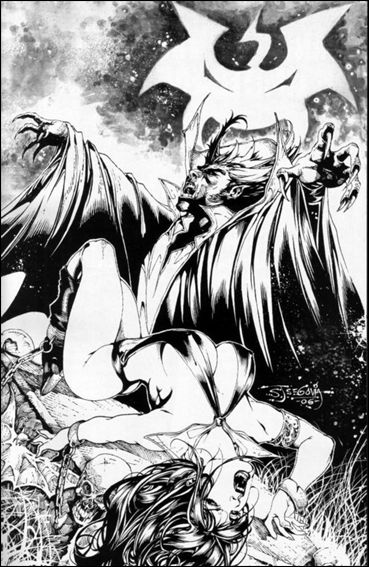 Vampirella Quarterly issue 1-D Stephen Segovia Black and White Cover 1/500