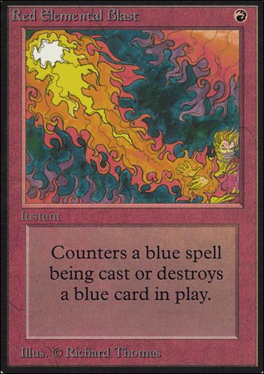Magic the Gathering: Limited Edition Alpha (Base Set) card 169 Red Elemental Blast