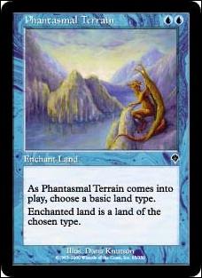 Magic the Gathering: Invasion (Base Set) card 65 Phantasmal Terrain