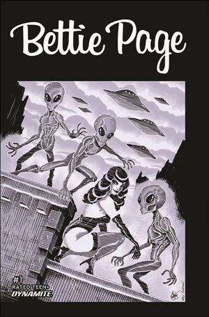 Bettie Page: The Alien Agenda issue 1-J Ken Haeser Cover
