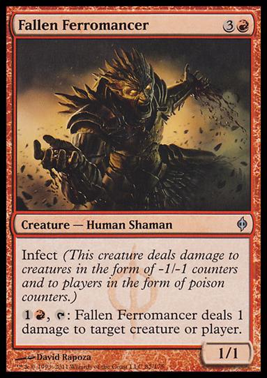 Magic the Gathering: New Phyrexia card 82 Fallen Ferromancer