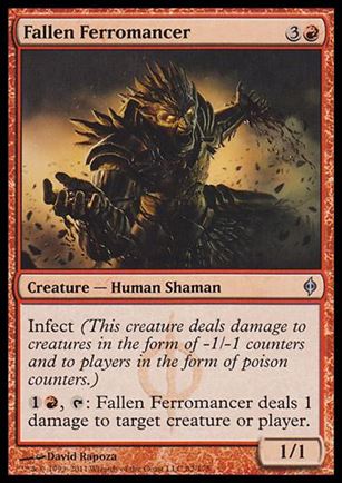 Magic the Gathering: New Phyrexia card 82 Fallen Ferromancer