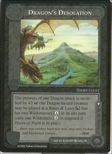 Middle-Earth: The Wizards (Base Set) card 106 Dragon's Desolation
