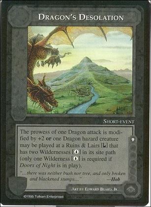 Middle-Earth: The Wizards (Base Set) card 106 Dragon's Desolation