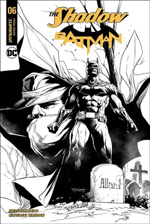 Shadow / Batman issue 6-J Stephen Segovia 1:50 Black and White Cover