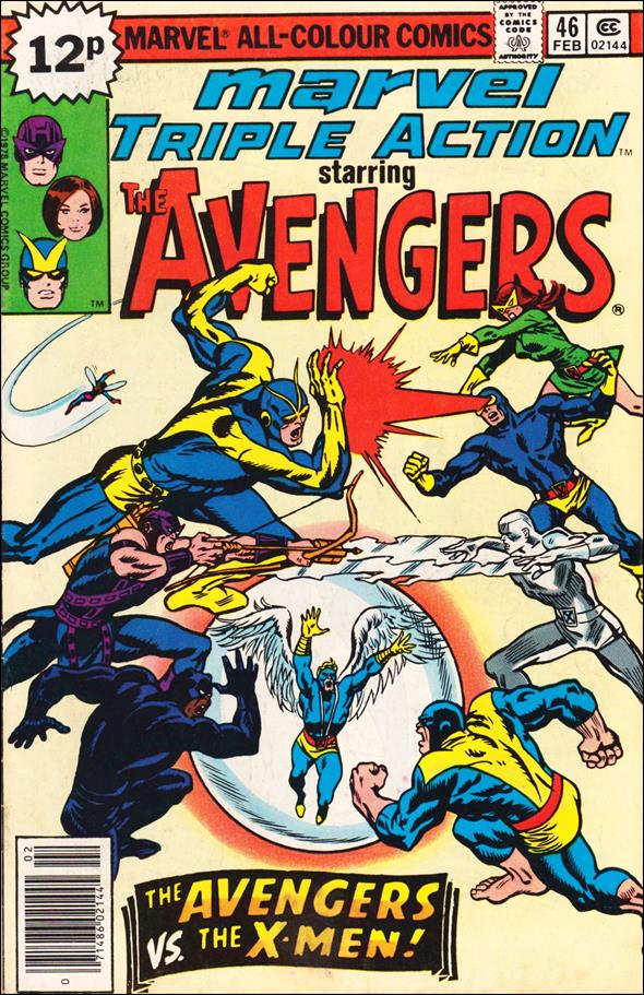 Marvel Triple Action (1972) issue 46-B UK Price Cover