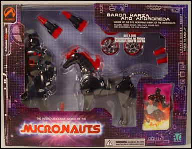 Micronauts (Series 1) figure 3 Baron Karza & Andromeda