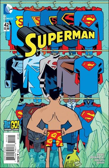 Superman (2011) issue 42-B Jorge Corona Teen Titans Go! Cover