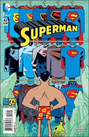 Superman (2011) issue 42-B Jorge Corona Teen Titans Go! Cover