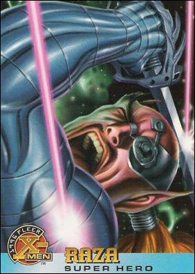 1996 Fleer X-Men Wal-Mart (Base Set) card 57 Raza