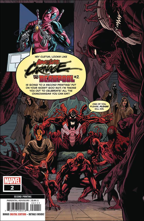 Absolute Carnage vs Deadpool issue 2-D Marcelo Ferreira Cover (2nd Printing)