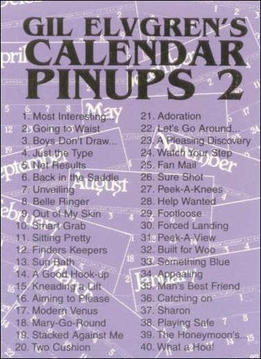 Elvgren's Calendar Pinups 2 (Base Set) card 90 Checklist