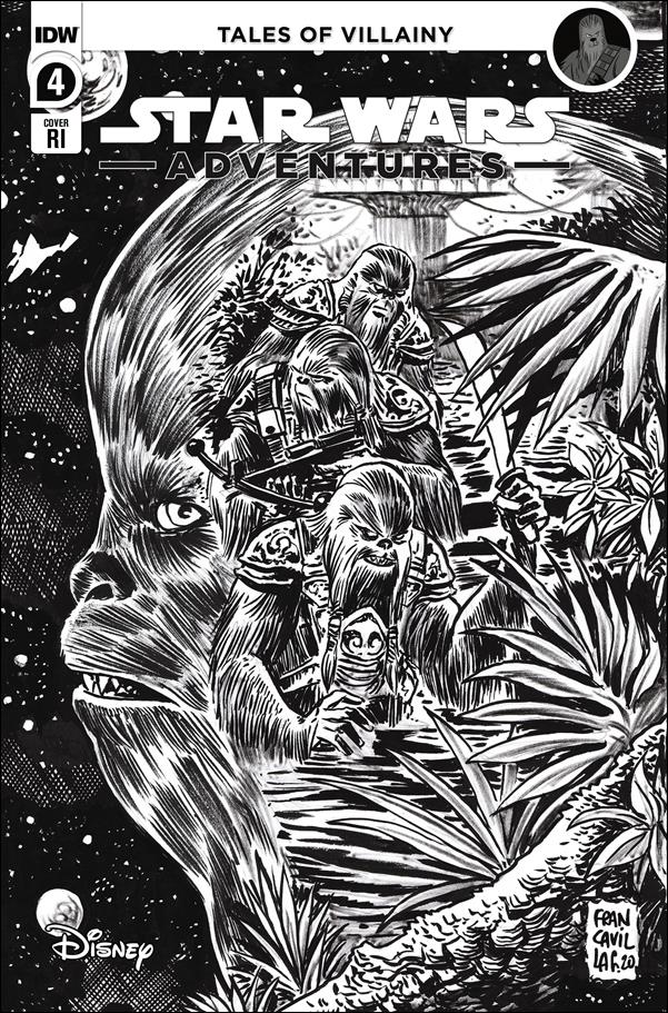 Star Wars Adventures (2020) issue 4-C Francesco Francavilla 1:10 Black & White Cover