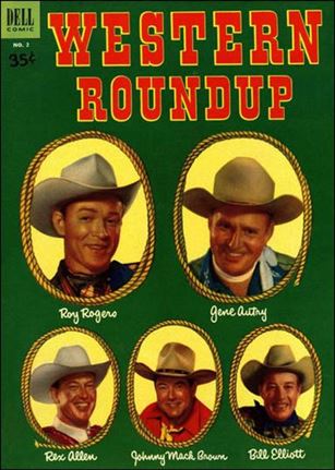 Western Roundup issue 2-B 35 Cent Price Cover