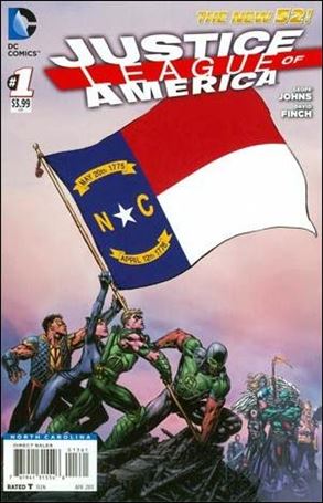Justice League of America (2013)  issue 1-NH North Carolina State Flag Cover