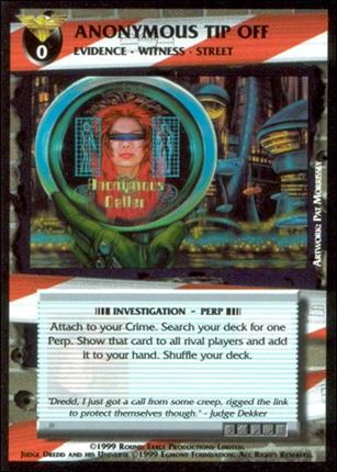 Dredd: The Card Game card 48 Anonymous Tip Off