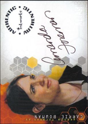 Alias: Season Three (Autograph Subset) card A25 Amanda Foreman as Carrie Bowman