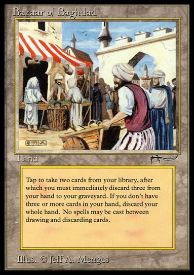 Magic the Gathering: Arabian Nights (Base Set) card 70 Bazaar of Baghdad