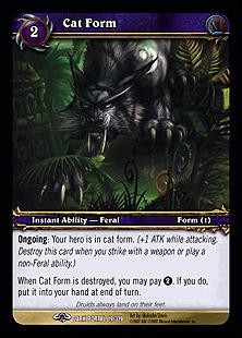 World of Warcraft: Through the Dark Portal (Base Set) card 19 Cat Form