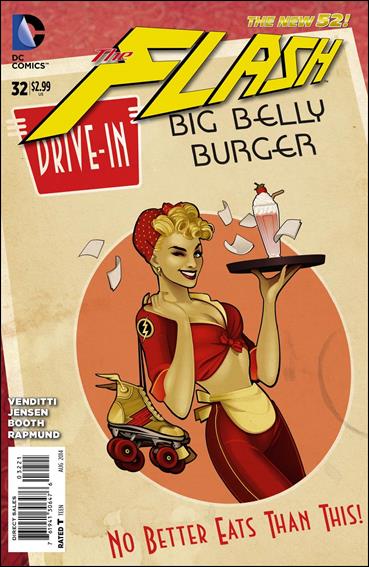 Flash (2011) issue 32-B Ant Lucia Bombshells Cover