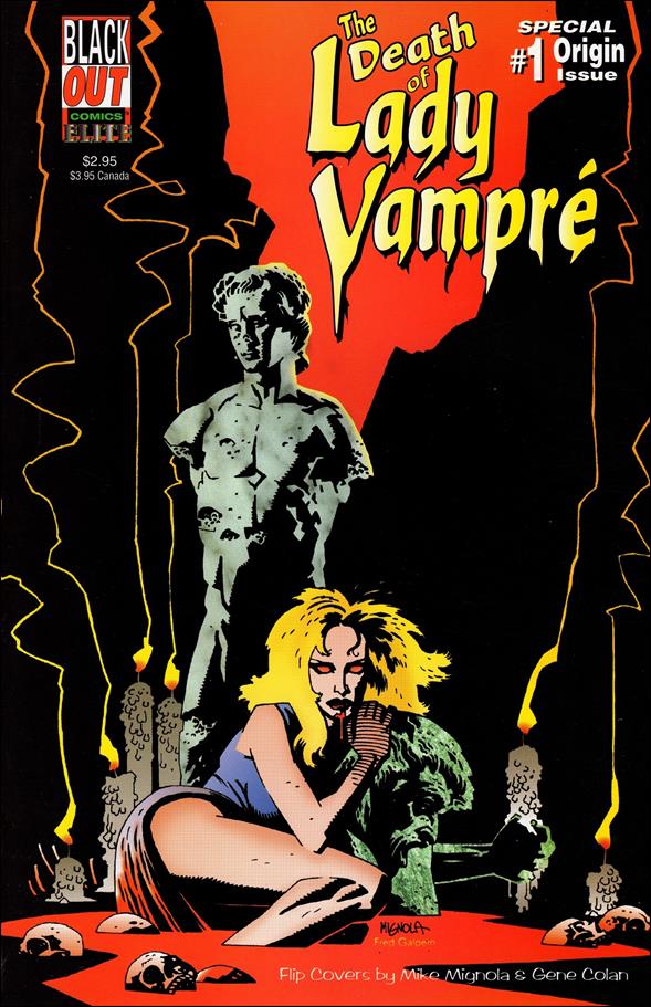 Death of Lady Vampre issue 1 Flipcover by Mike Mignola
