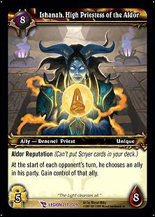 World of Warcraft: March of the Legion (Base Set) card 217 Ishanah, High Priestess of the Aldor