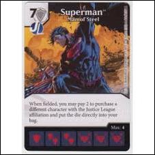 DC Comics Dice Masters Justice League  card 16 Superman: Man of Steel