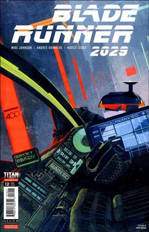 Blade Runner 2029 issue 12-B Syd Mead Cover