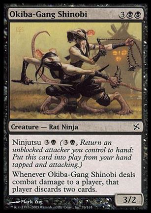Magic the Gathering: Betrayers of Kamigawa (Base Set) card 76 Okiba-Gang Shinobi