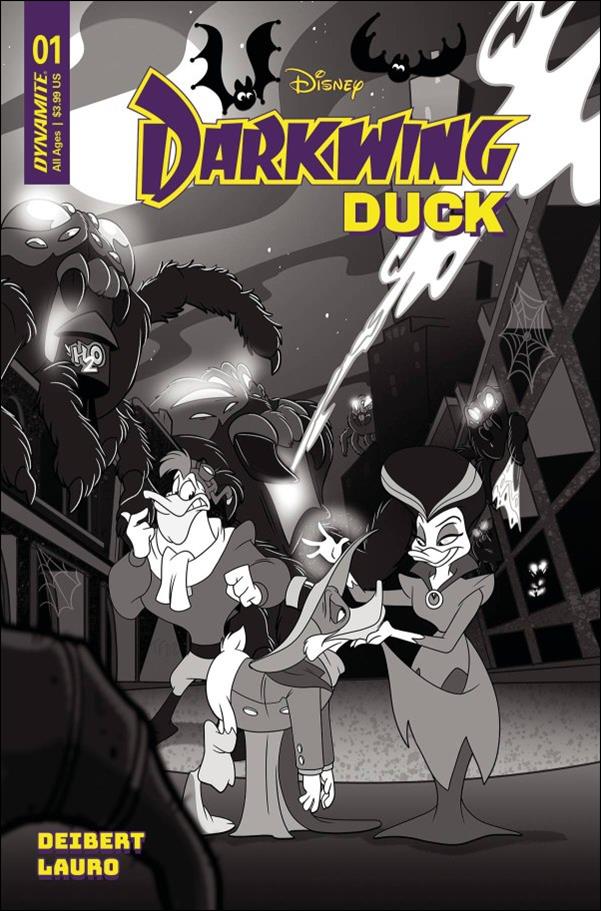 Darkwing Duck (2023) issue 1-U Trish Forstner 1:10 B&W Cover