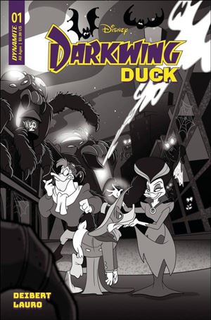 Darkwing Duck (2023) issue 1-U Trish Forstner 1:10 B&W Cover