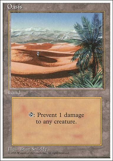 Magic the Gathering: 4th Edition (Base Set) card 362 Oasis