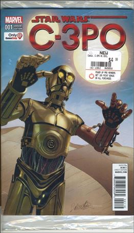 Star Wars Special: C-3PO issue 1-I Polybagged Salvador Larroca GameStop Cover