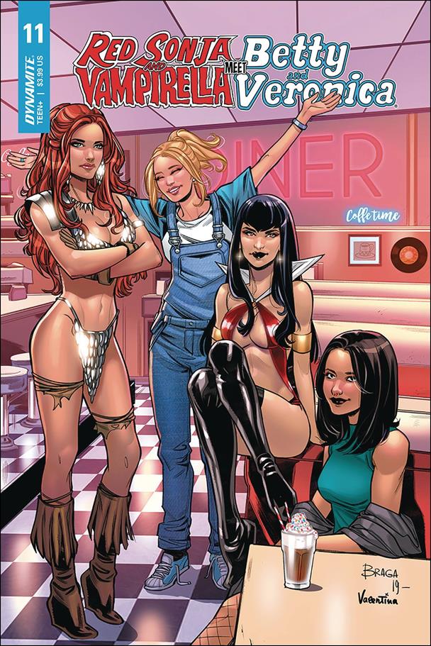 Red Sonja and Vampirella Meet Betty and Veronica issue 11-C Laura Braga Cover