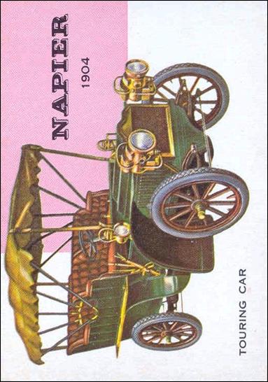 World on Wheels (Base Set) card 104 Napier Touring Car 1904