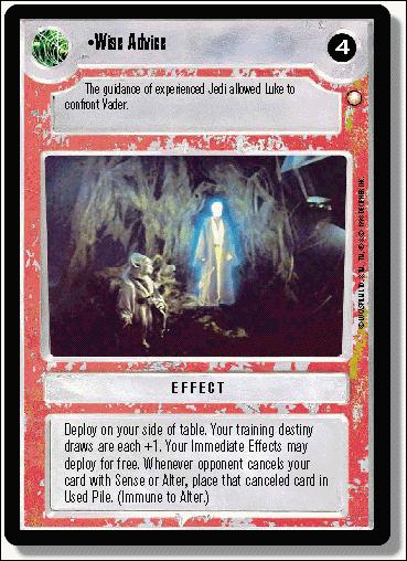Star Wars: Special Edition Limited (Base Set) card 239 Wise Advice