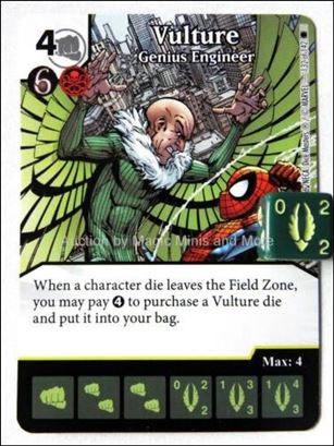 Marvel Dice Masters Amazing Spider-Man card 132 Vulture: Genius Engineer 