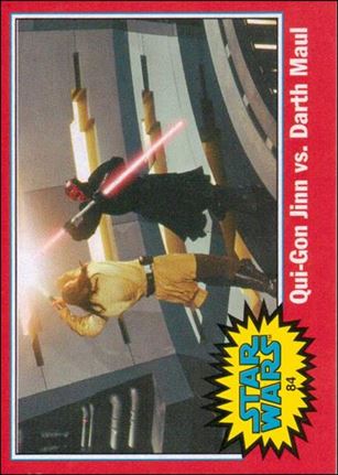 Star Wars Heritage  (Base Set) card 84 Qui-Gon Jinn vs. Darth Maul
